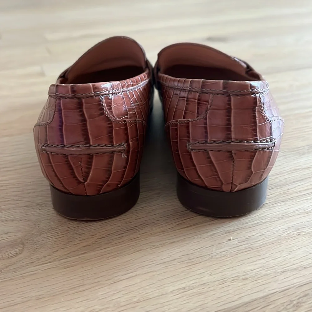 J Crew Croc style loafers 7 - Picture 3 of 4